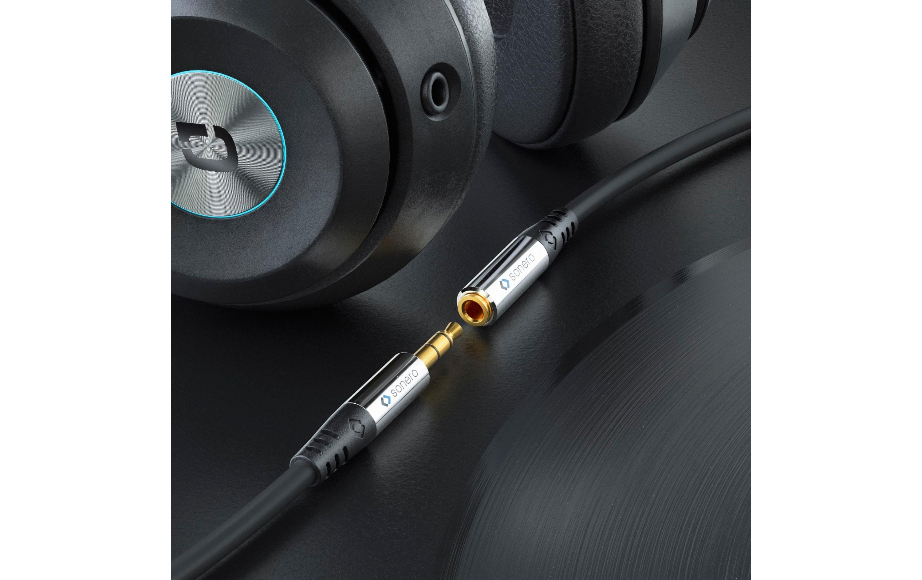 Audio-Kabel 6.3 mm Klinke - 3.5 mm Klinke 0.25 msonero 6,3mm auf 3,5mm Audio Adapter Kabel 0,25m