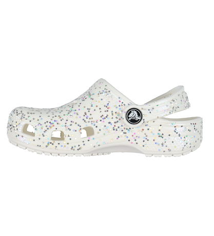 Crocs Sandalen - Classic Starry Glitter Clog K - Weiß