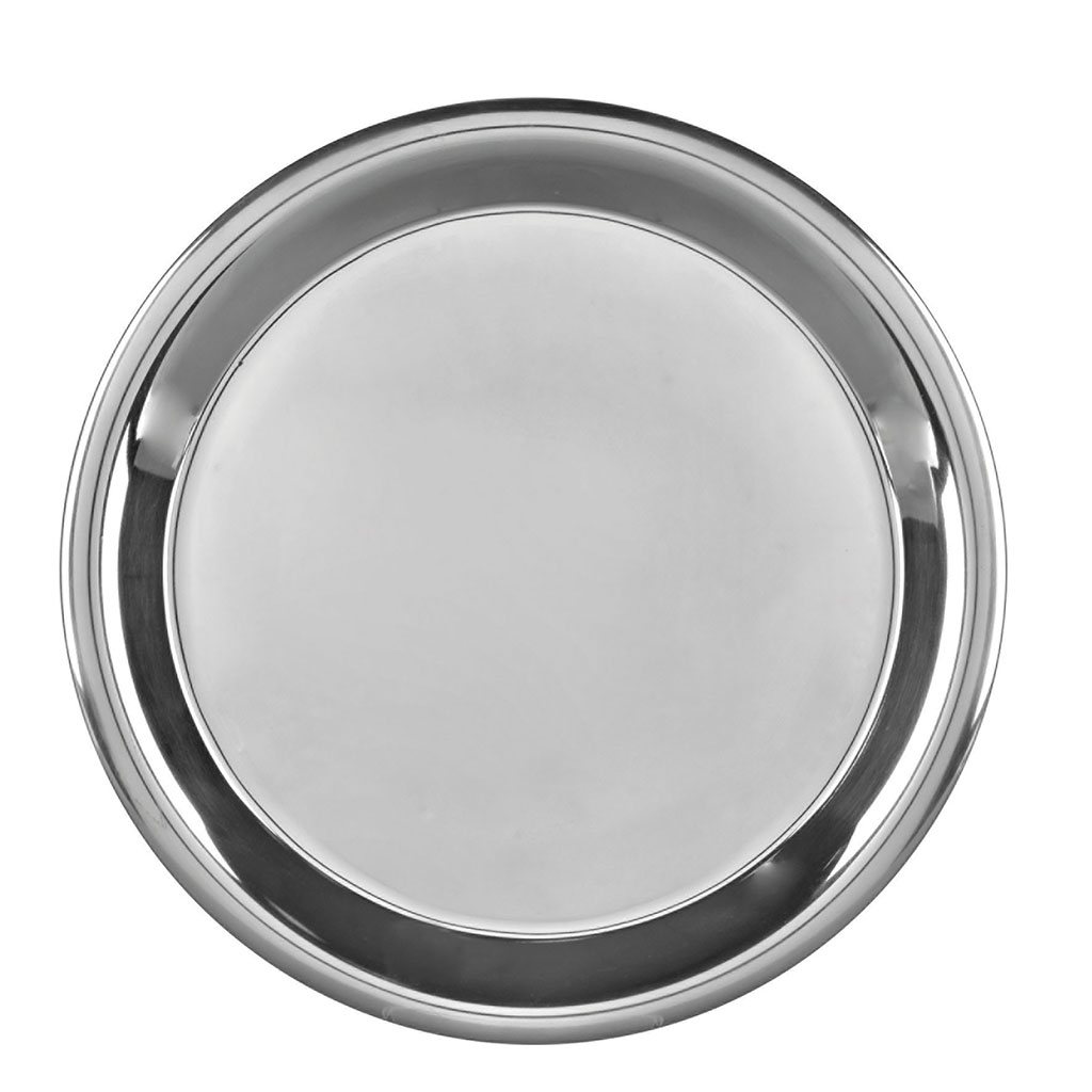 Plateau inox D 30cm
