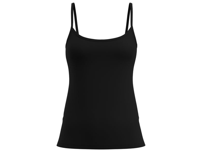 Calida Spaghetti-Top Essential Cotton Schwarz, L Damen Spaghetti-Top