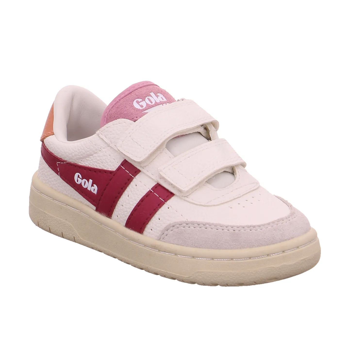 GOLA Kleinkinder-Halbschuh Klett Weiss Lederimitat  Sneaker