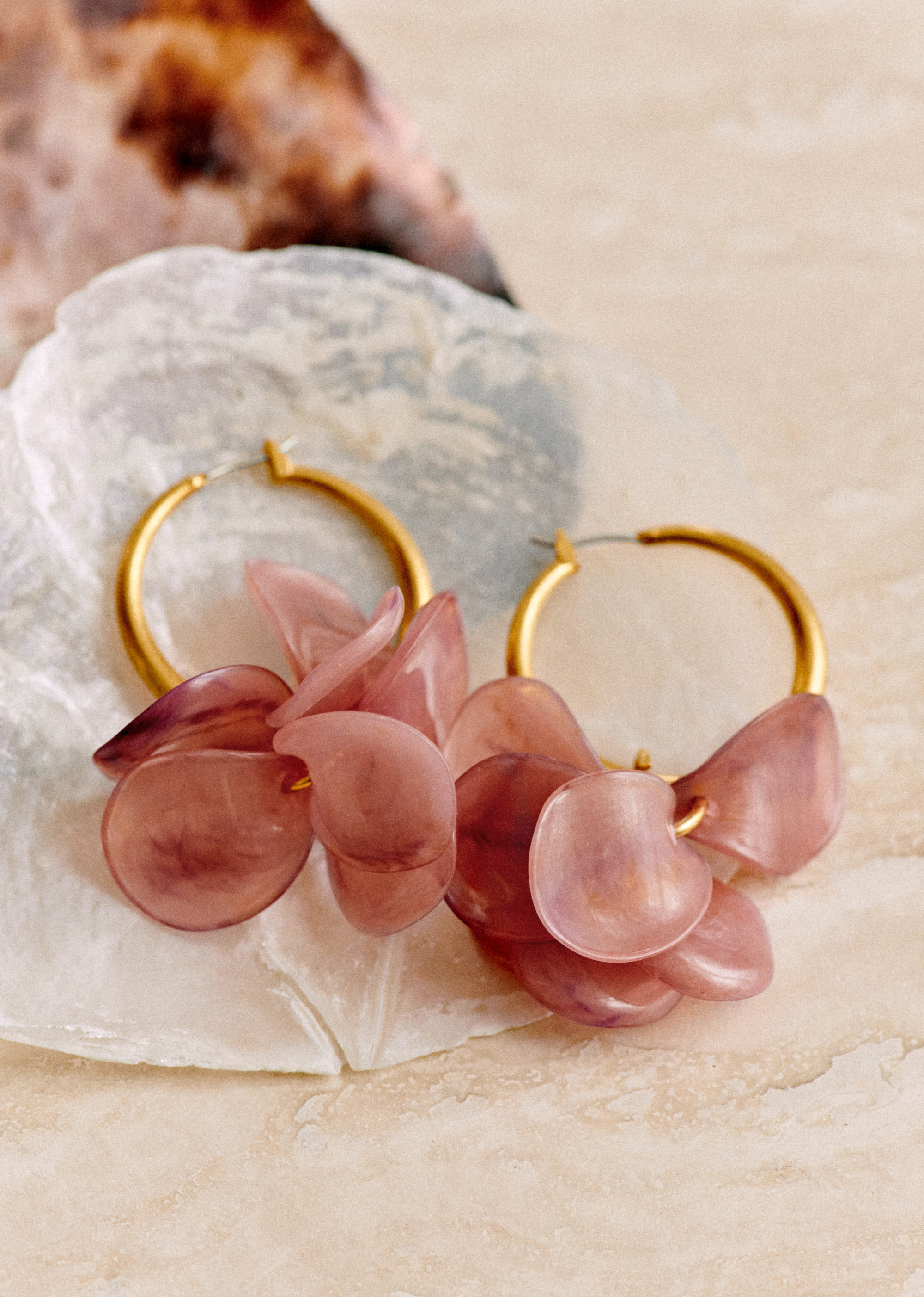Anneaux Flora - Blush - E-SHOP/BIJOUX Boucles d'Oreilles 5905770