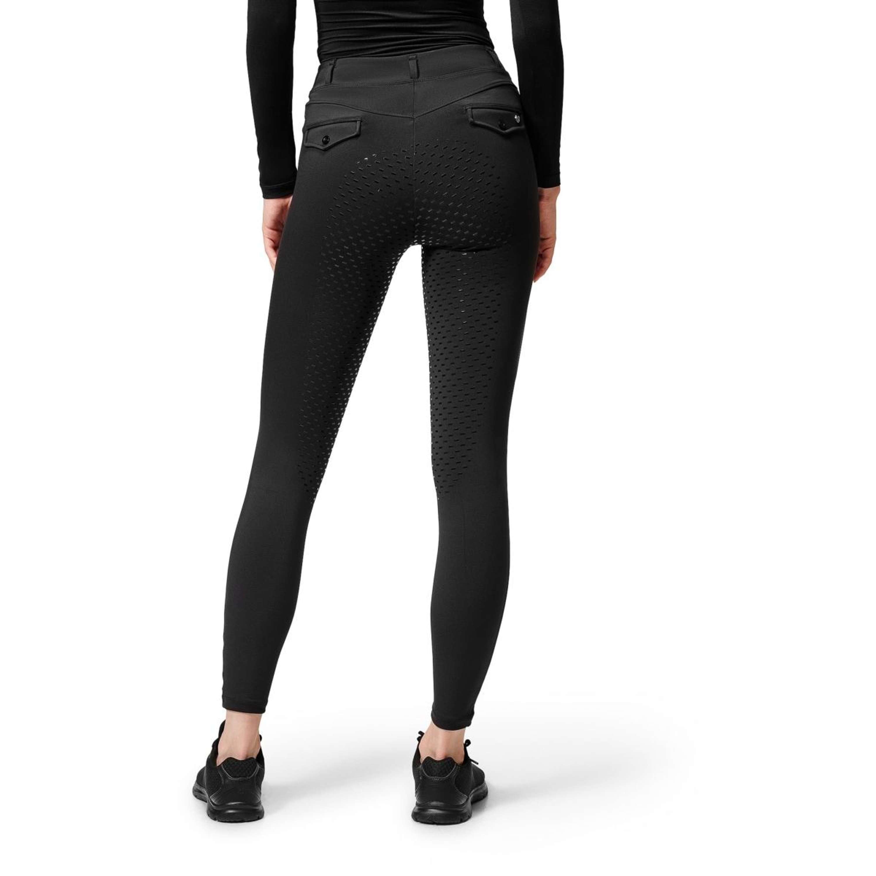 Equestrian Stockholm Rijlegging Premium Full Grip Zwart