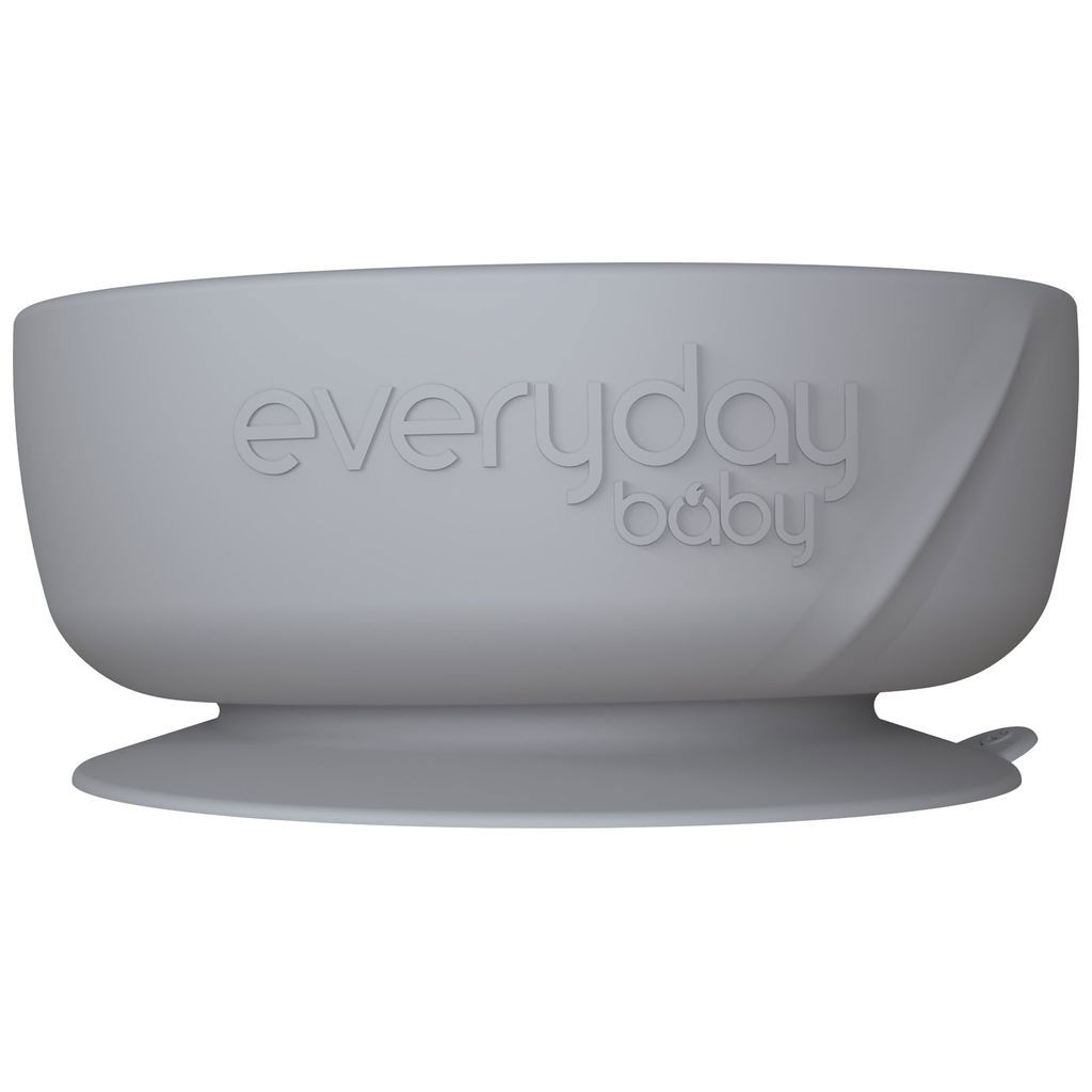 Everyday BabyEveryday Baby   Esslernschüssel mit Saugfuss quiet grey