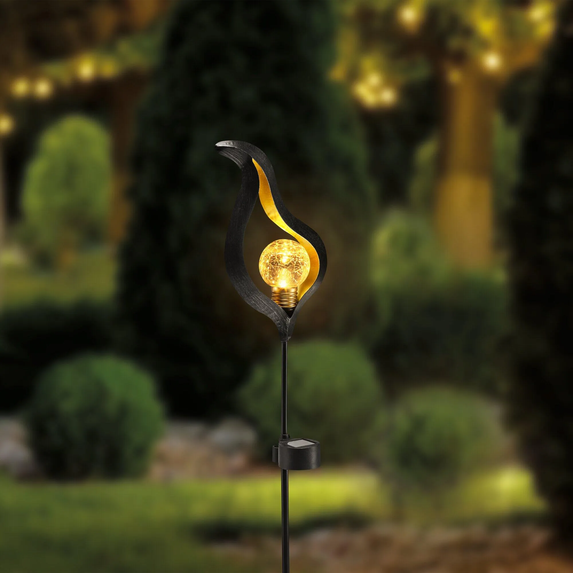 Solar-Stab mit Ornament, ca. 59cm