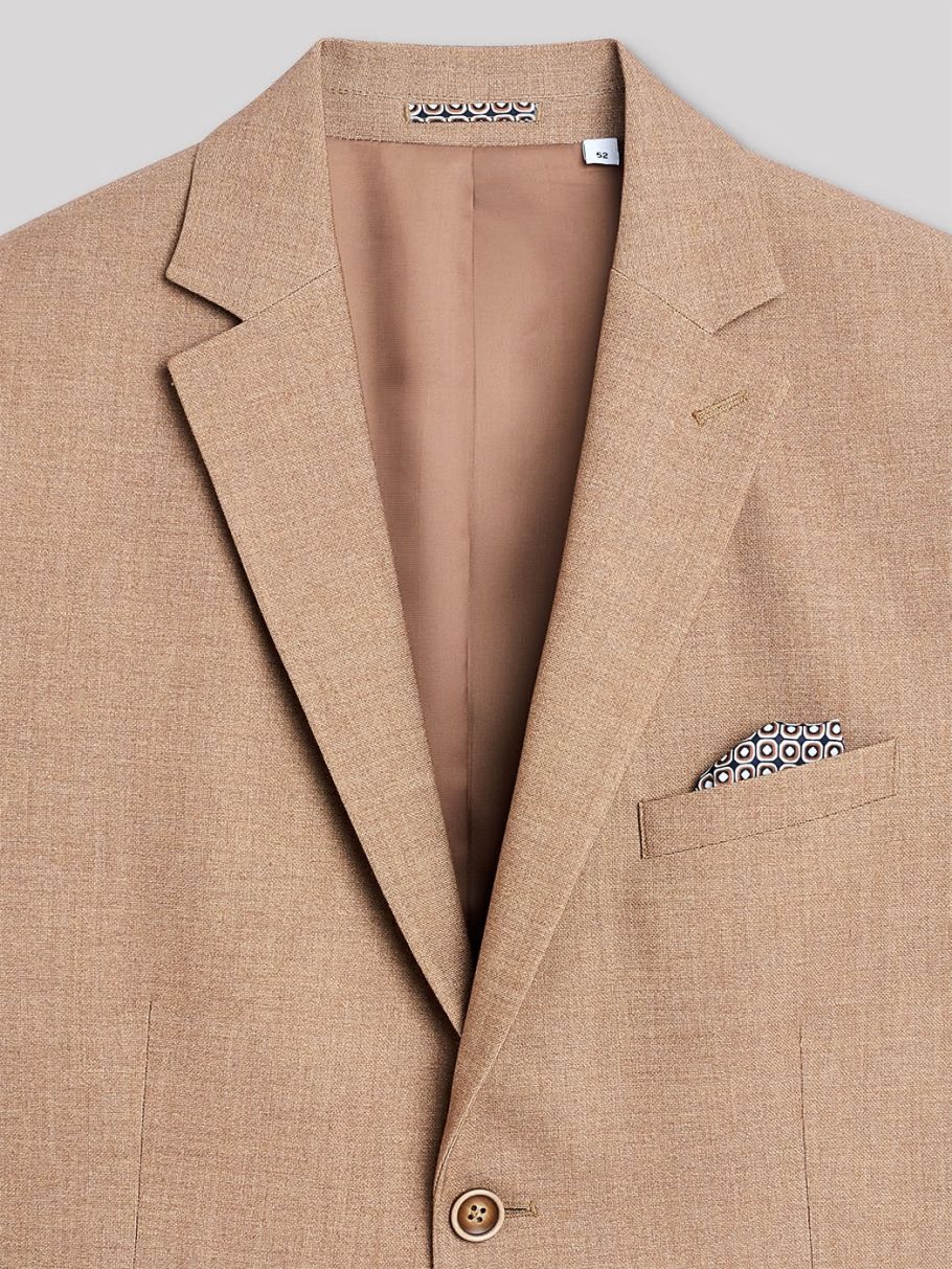 Veste coordonnable extra-slim faux uni