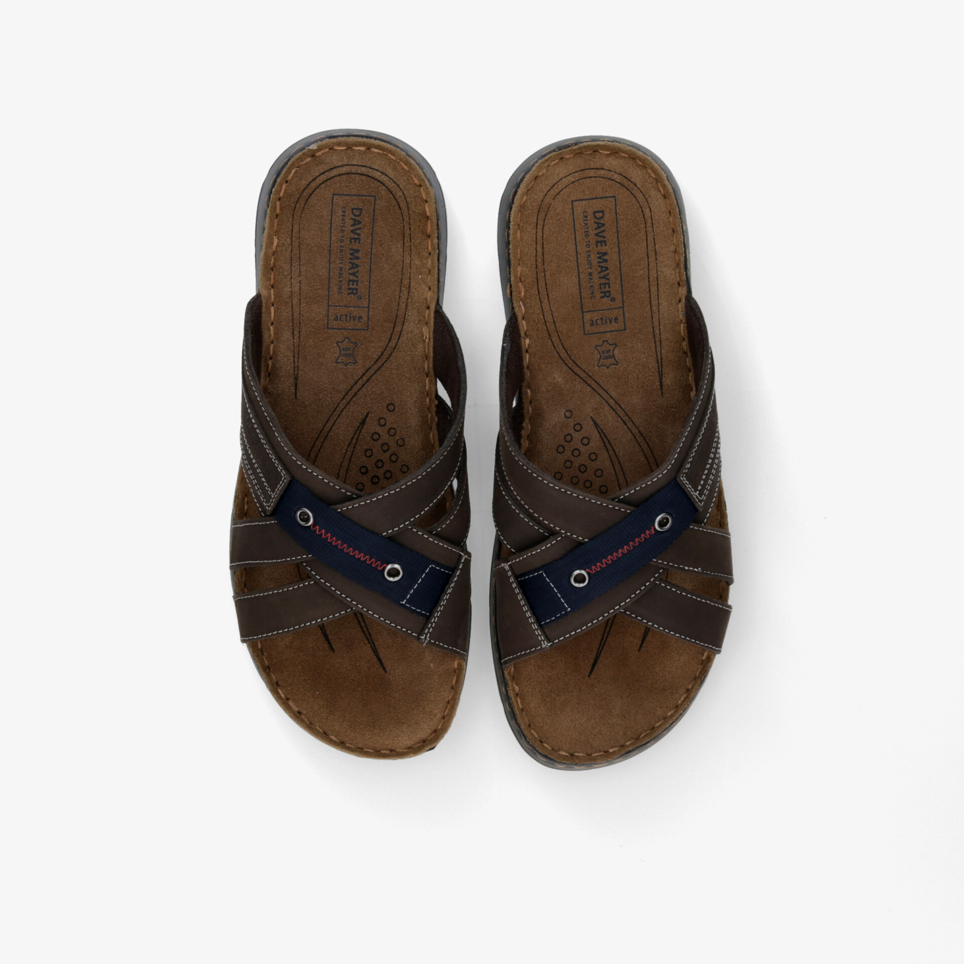 DAVE MAYER active Herren Pantoletten braun