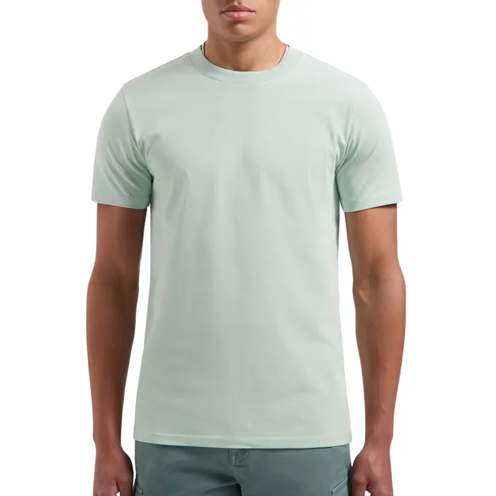 Pure Path Triangular Wordmark Logo Shirt Heren