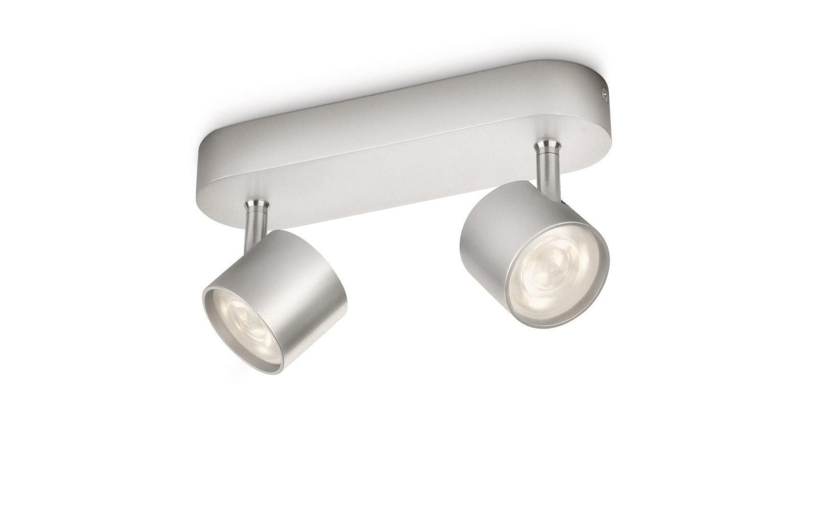 Aufbauspot myLiving Star 56242/31/16 SilberDeckenspot mit beweglichen Leuchtenköpfen