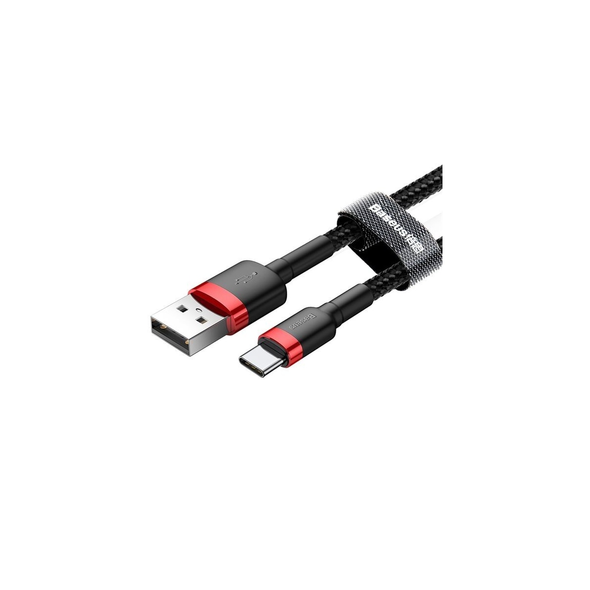 Baseus Cafule USB-kabel USB - USB-C 3A 0,5m Rød/Sort