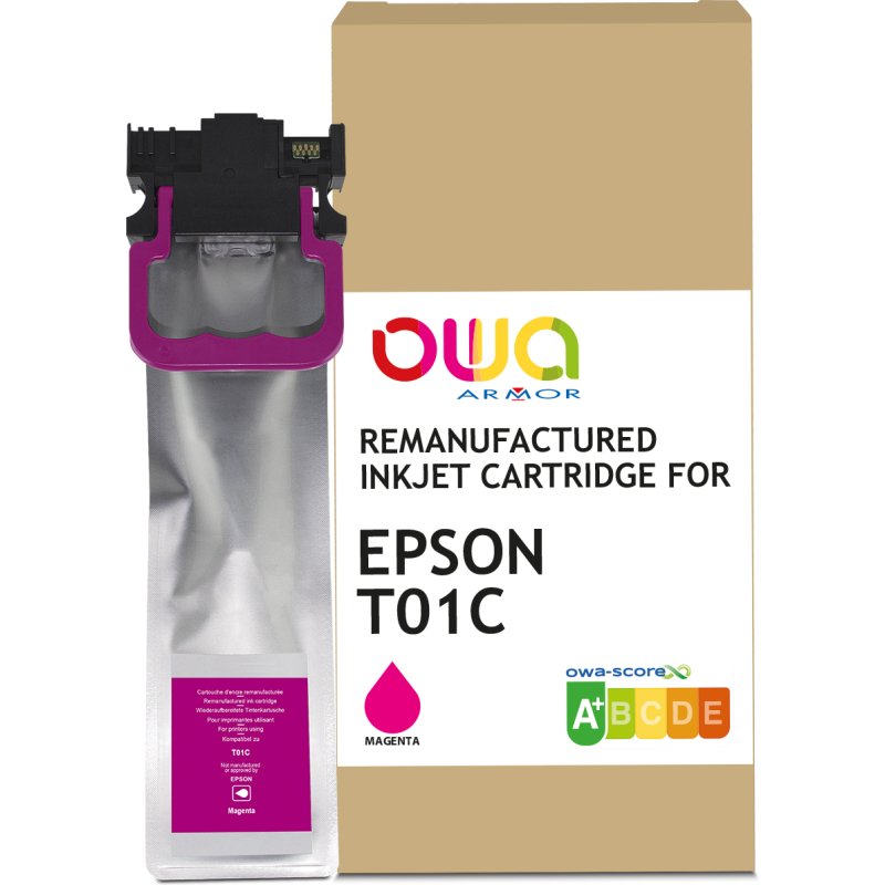 Cartouche d'encre remanufacturée OWA - standard - Magenta - pour EPSON C13T01C300