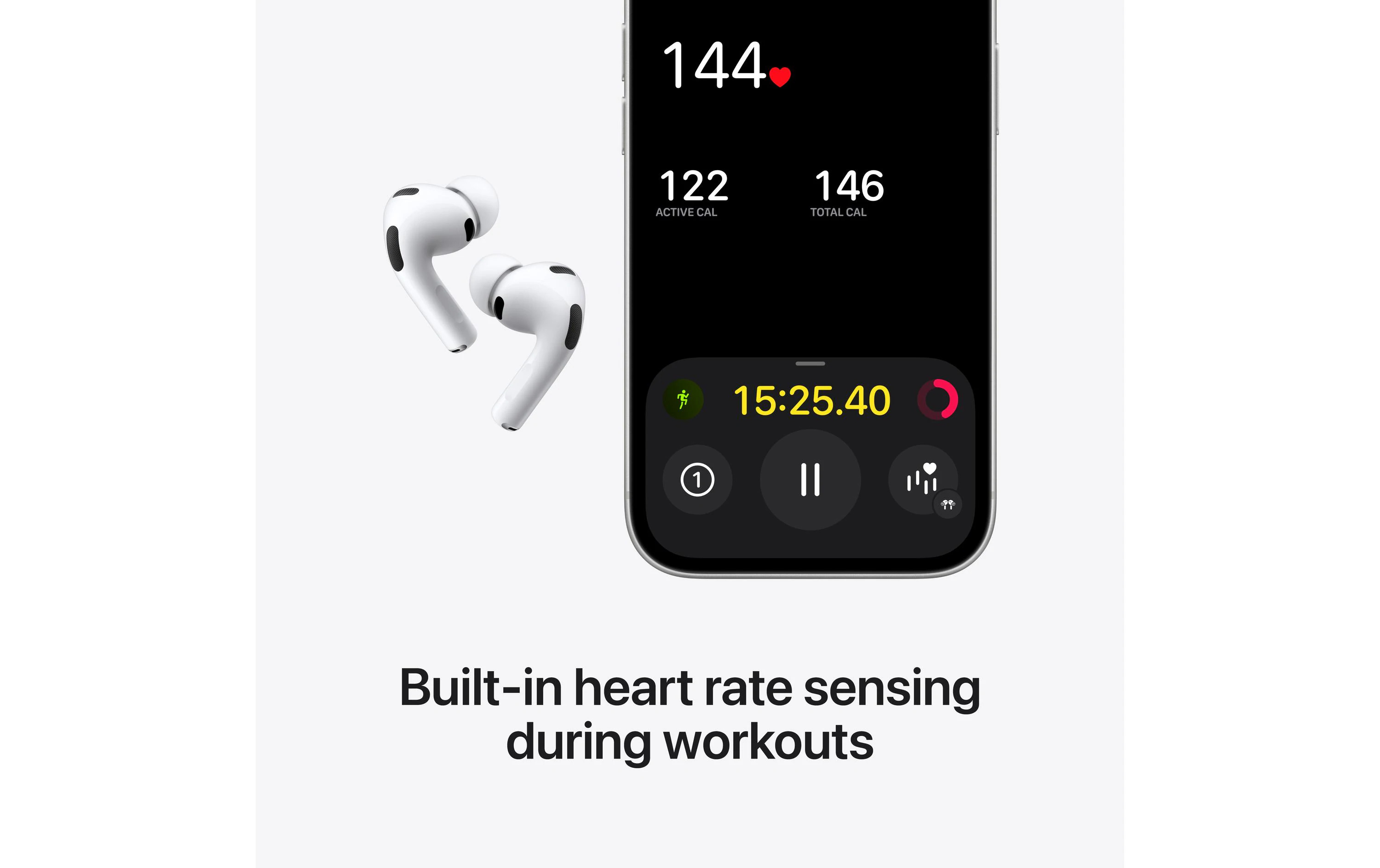 AirPods Pro 3 ANC Bluetooth Kopfhörer Headset mit kabellosem MagSafe Ladecase (MFHP4ZM/A) - Weiss
