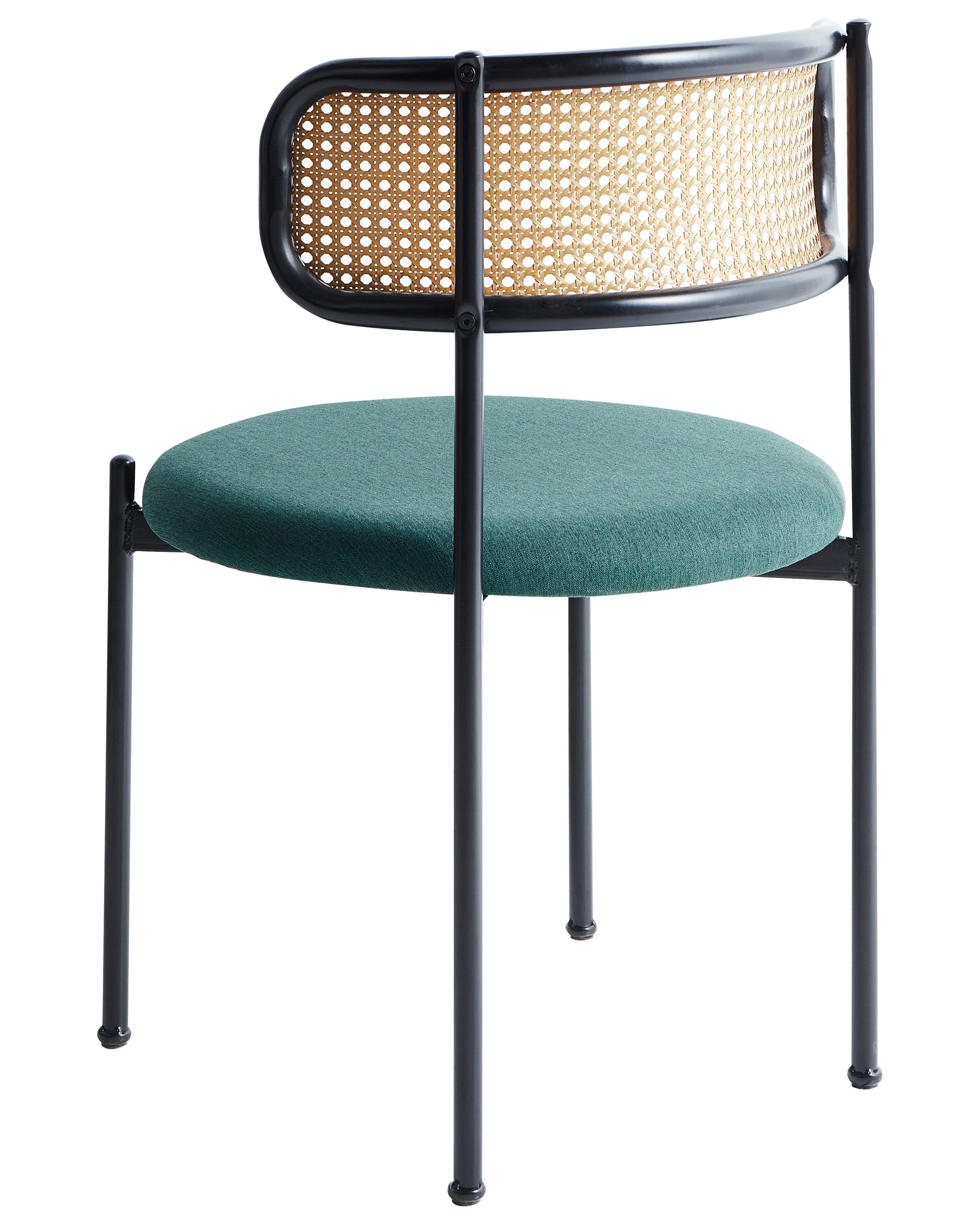 Set van 2 eetkamerstoelen ANDOVER Metaal Groen