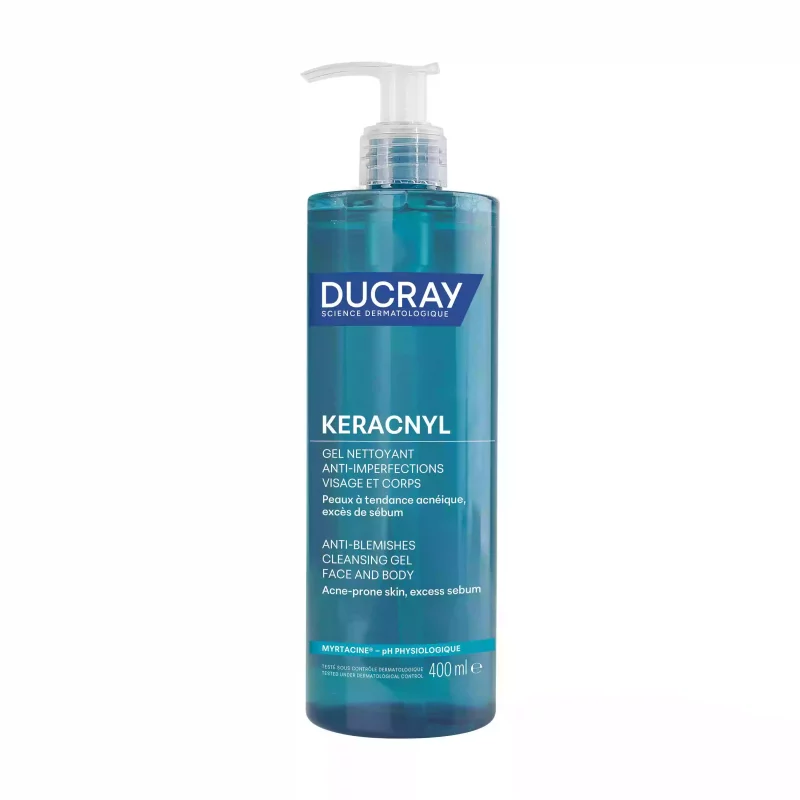 KERACNYL Gel Nettoyant Anti-imperfections Visage et Corps - 400ml