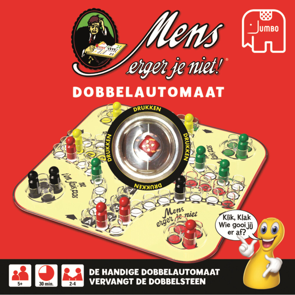 Jumbo Mens Erger Je Niet Dobbelautomaat