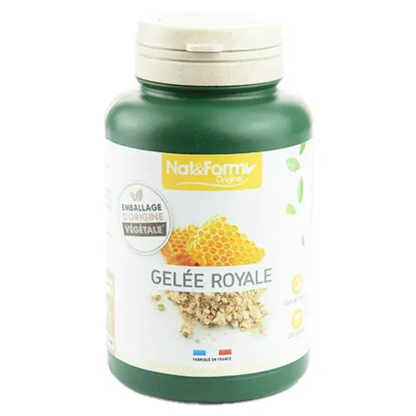 Geleia Real Original Nat & Form, 200 cápsulas