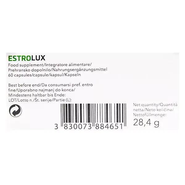 Sensilab Estrolux Glandline - Embalagem com 2 x 60 cápsulas