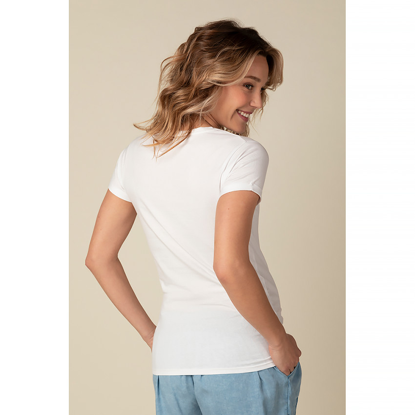 T-shirt de grossesse manches courtes avec print