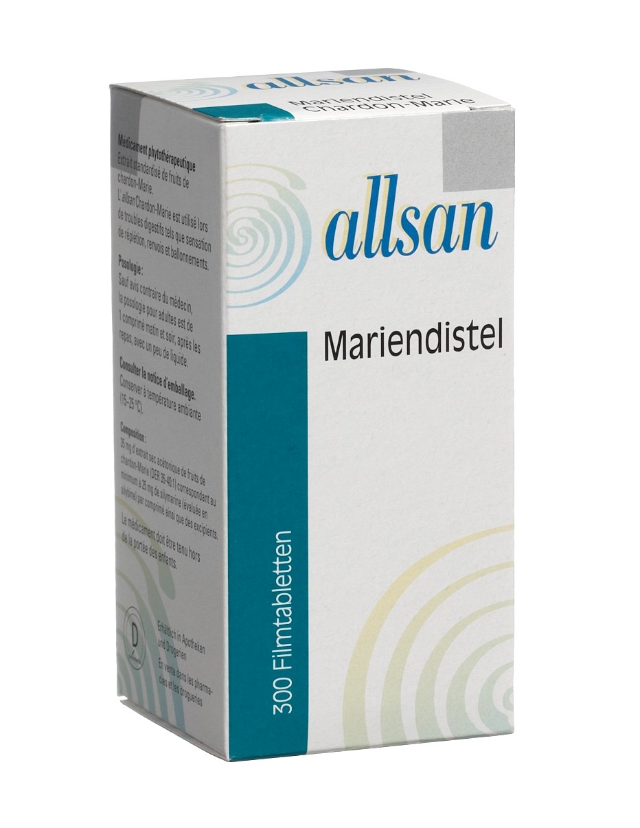 ALLSAN Mariendistel<br>300 Stück, Dose, Filmtablette