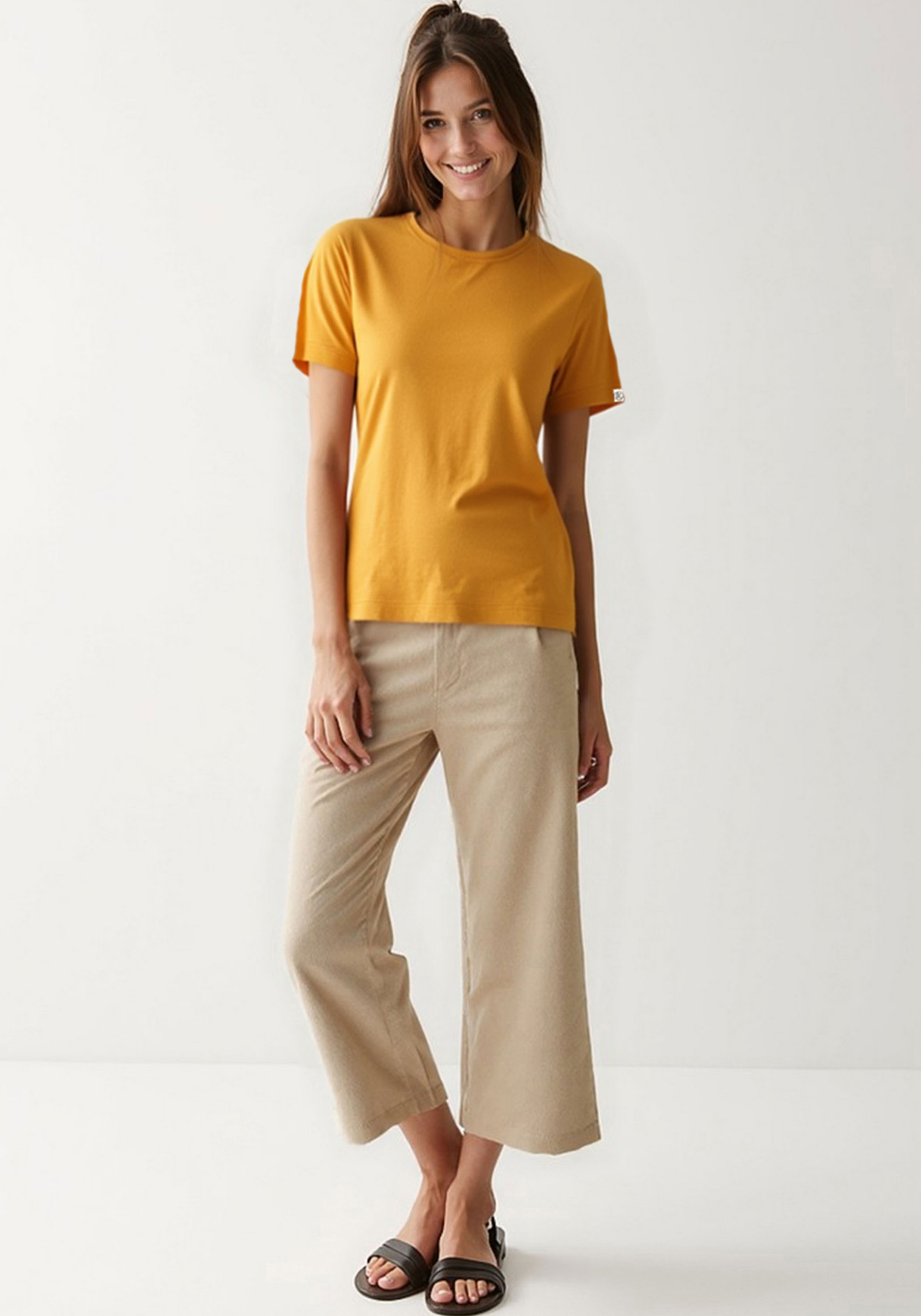WE ARE ZRCL Damen T-Shirt Luisa Basic Amber