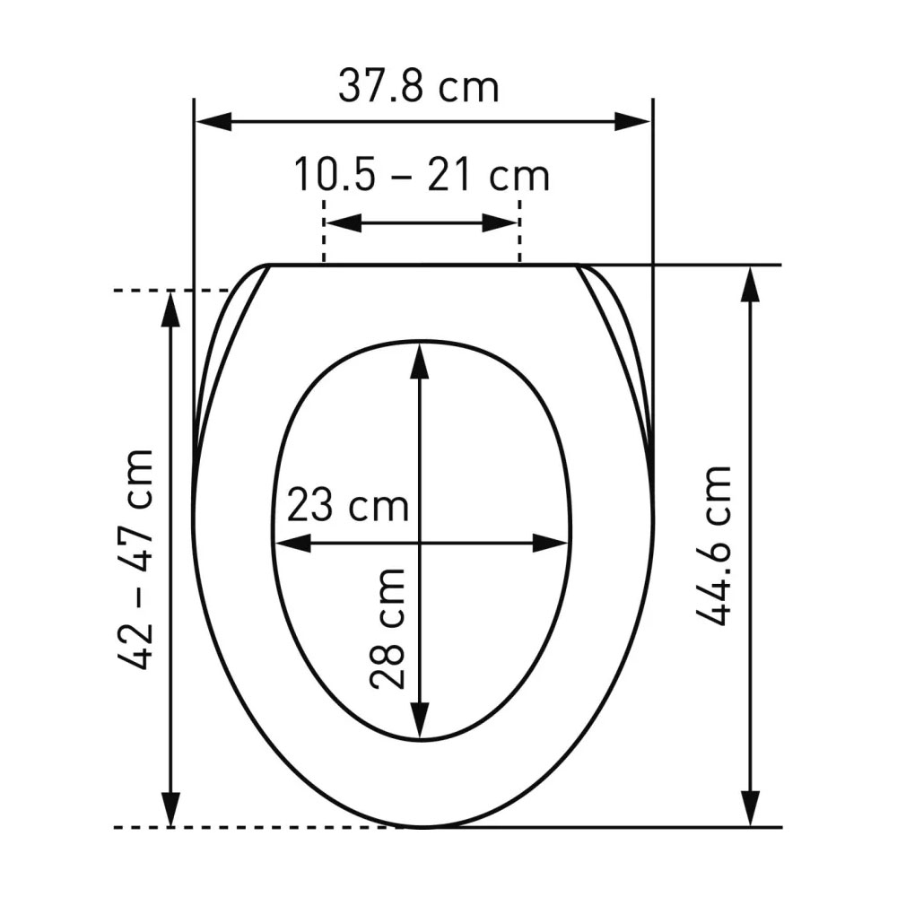 Lyon Slow Down Holz WC Sitz Toiletten Deckel Auflage Badezimmer Home Deko mit Absenkautomatik (31171503) - Black Sofa
