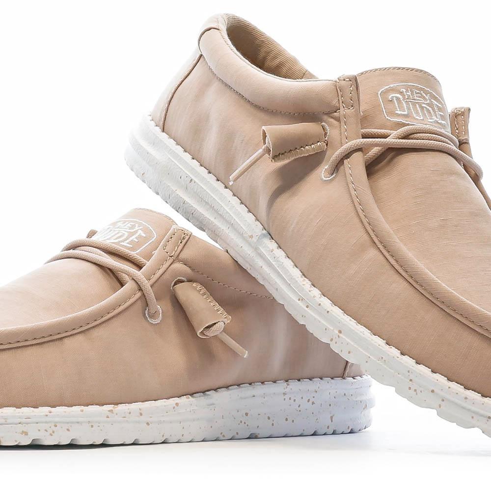Hey Dude Chaussures Vieux Rose Homme Hey Dude Wally Slub Canvas