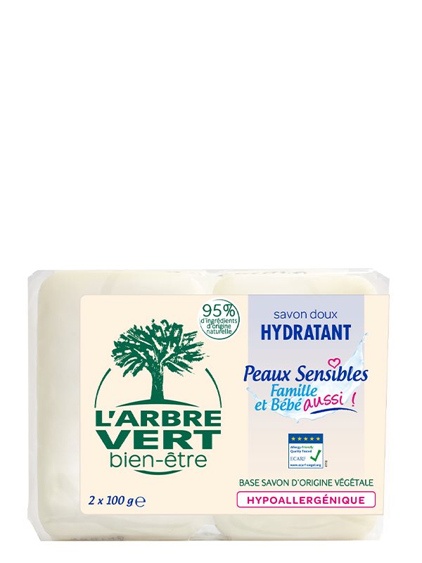 L'ARBRE VERT Öko Seife Empfindliche Haut Französisch 100 g