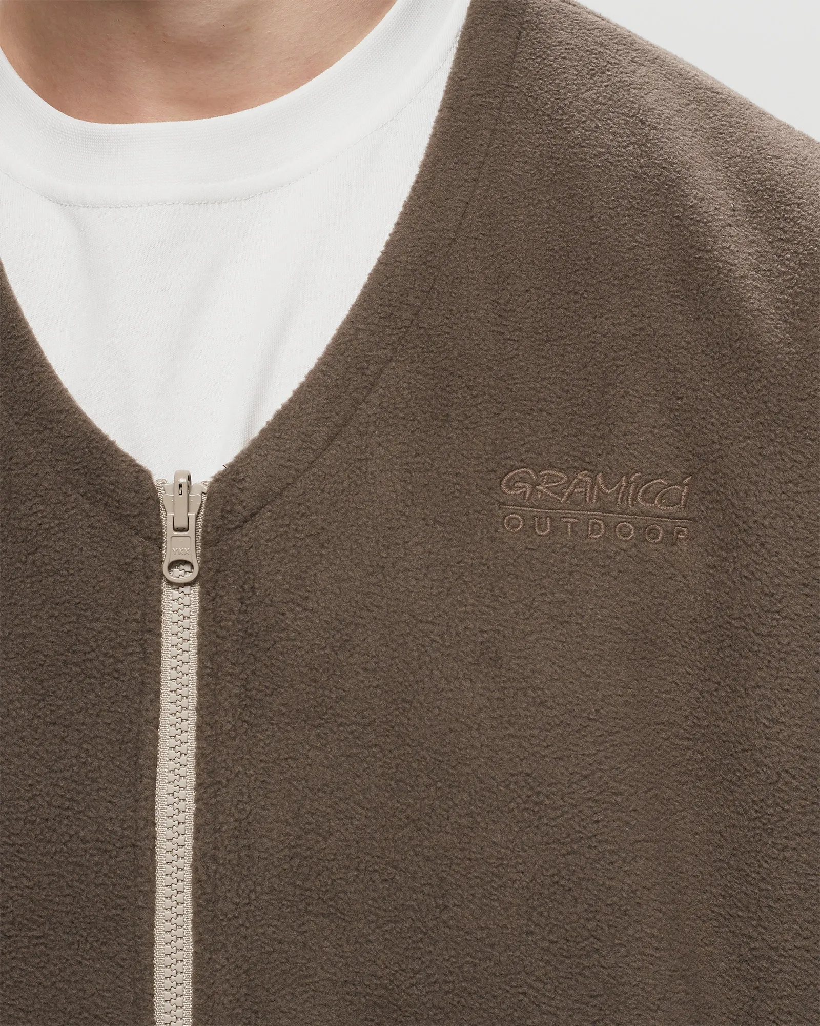 Gramicci REVERSIBLE FLEECE CARDIGAN