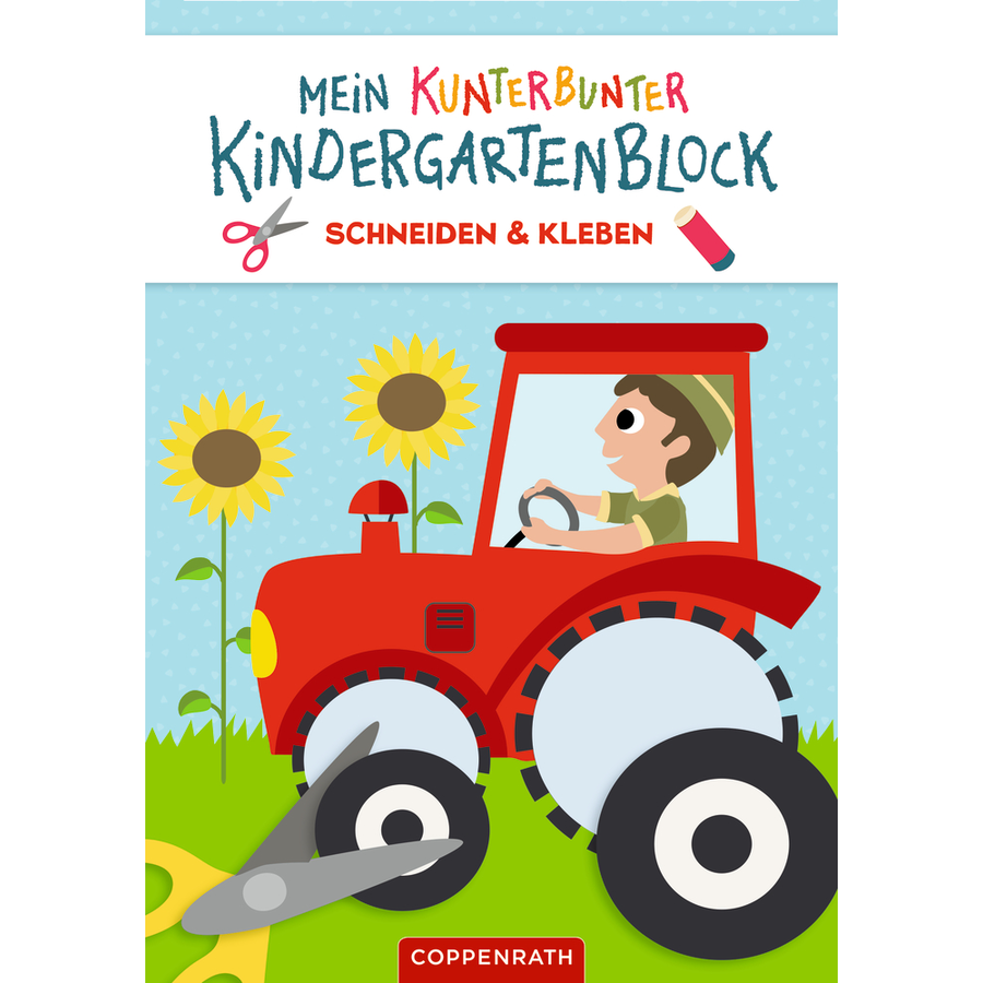 Coppenrath Mein kunterbunter Kindergartenblock: Schneiden & Kleben (Fahrzeuge)