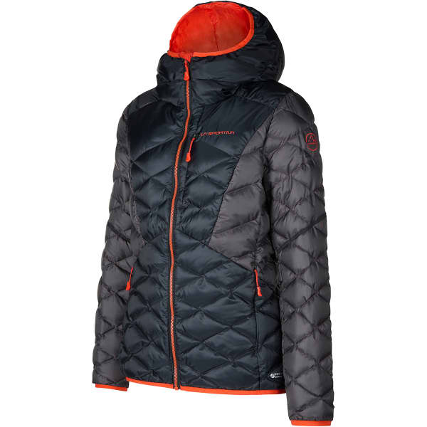 Doudoune ski de randonnée LA SPORTIVA PINNACLE DOWN JKT W BLACK/CHERRY TOMATO