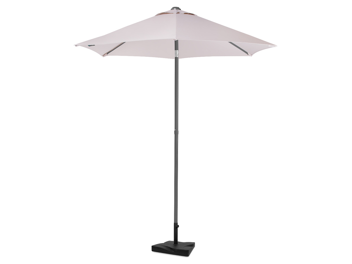 VONROC Torbole 200cm Premium parasol met voet - White