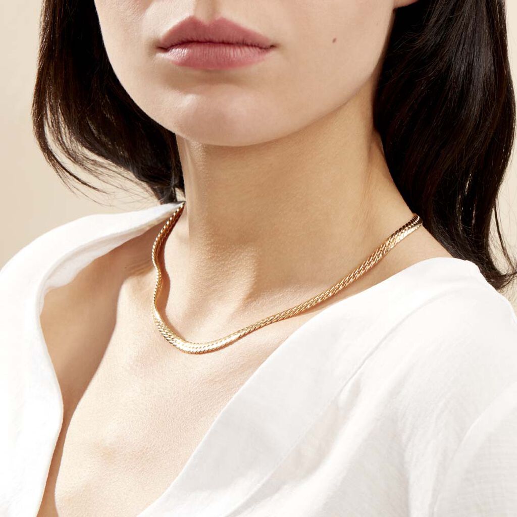 Collier Soumayyah Maille Anglaise Or Jaune