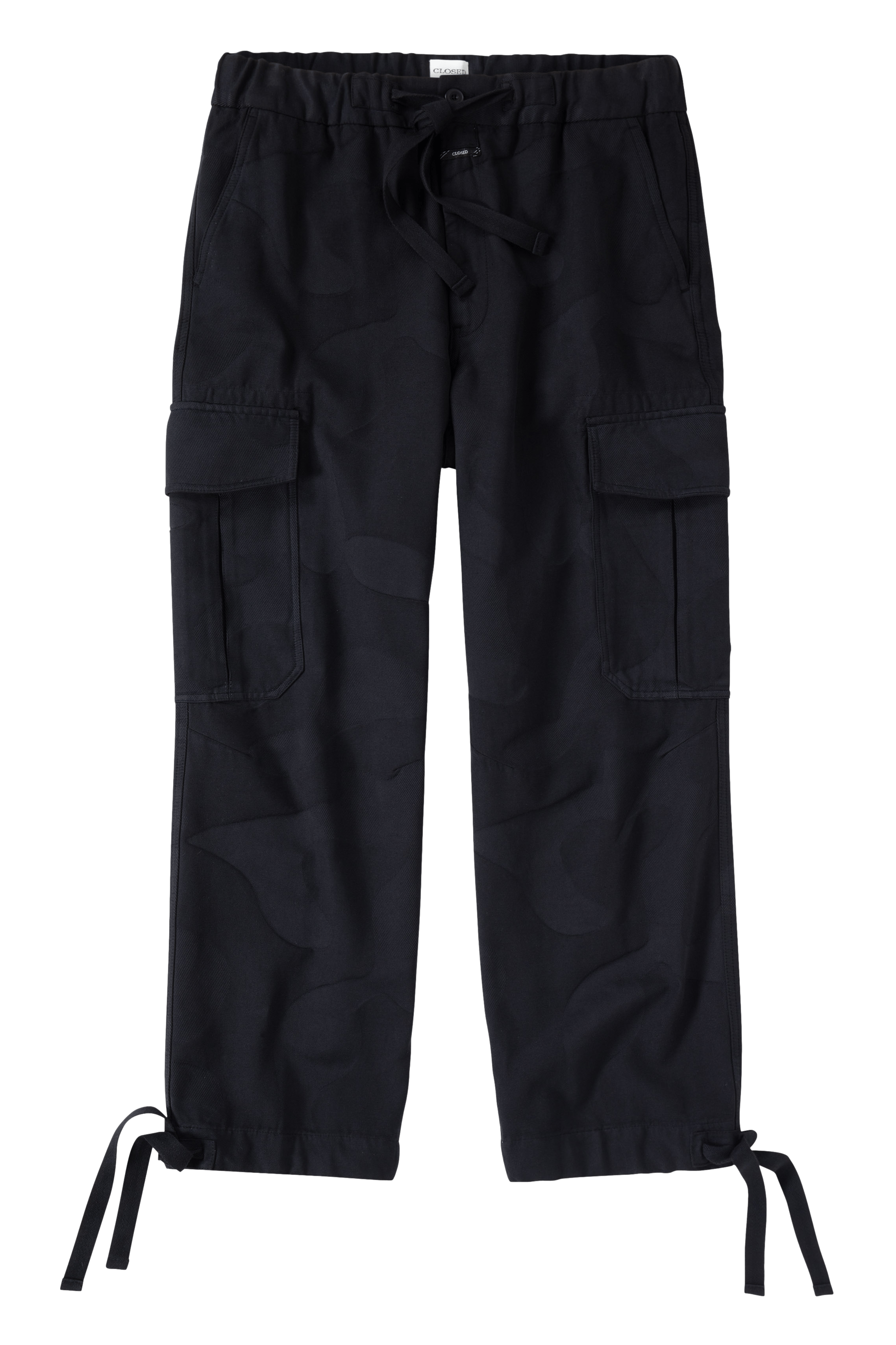 NEWPORT - Pantalon large en coton | Noir