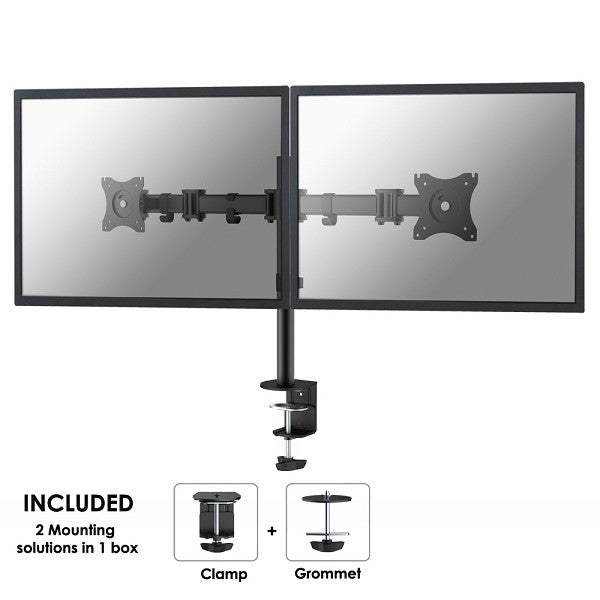 Neomounts NM-D135DBLACK bureausteun voor flatscreens