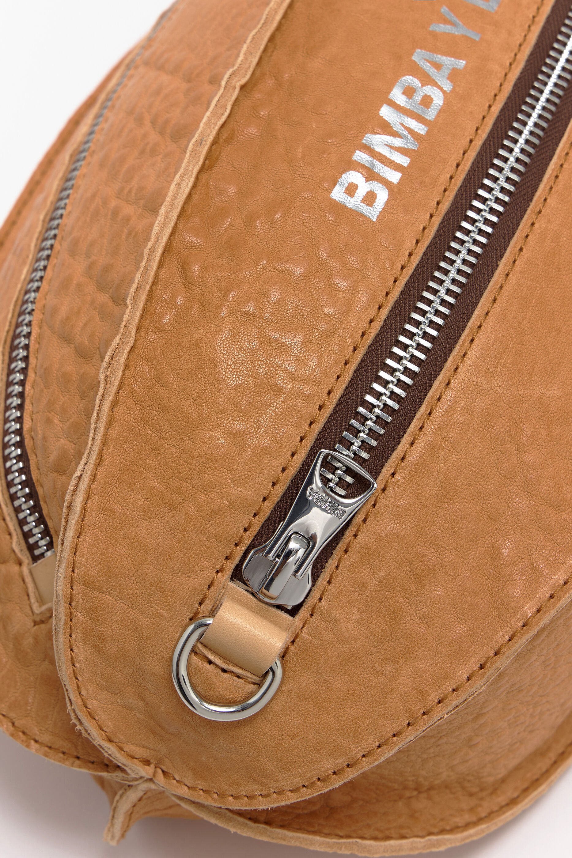 Bolsa para bolas tamanho G em couro cor de camelo