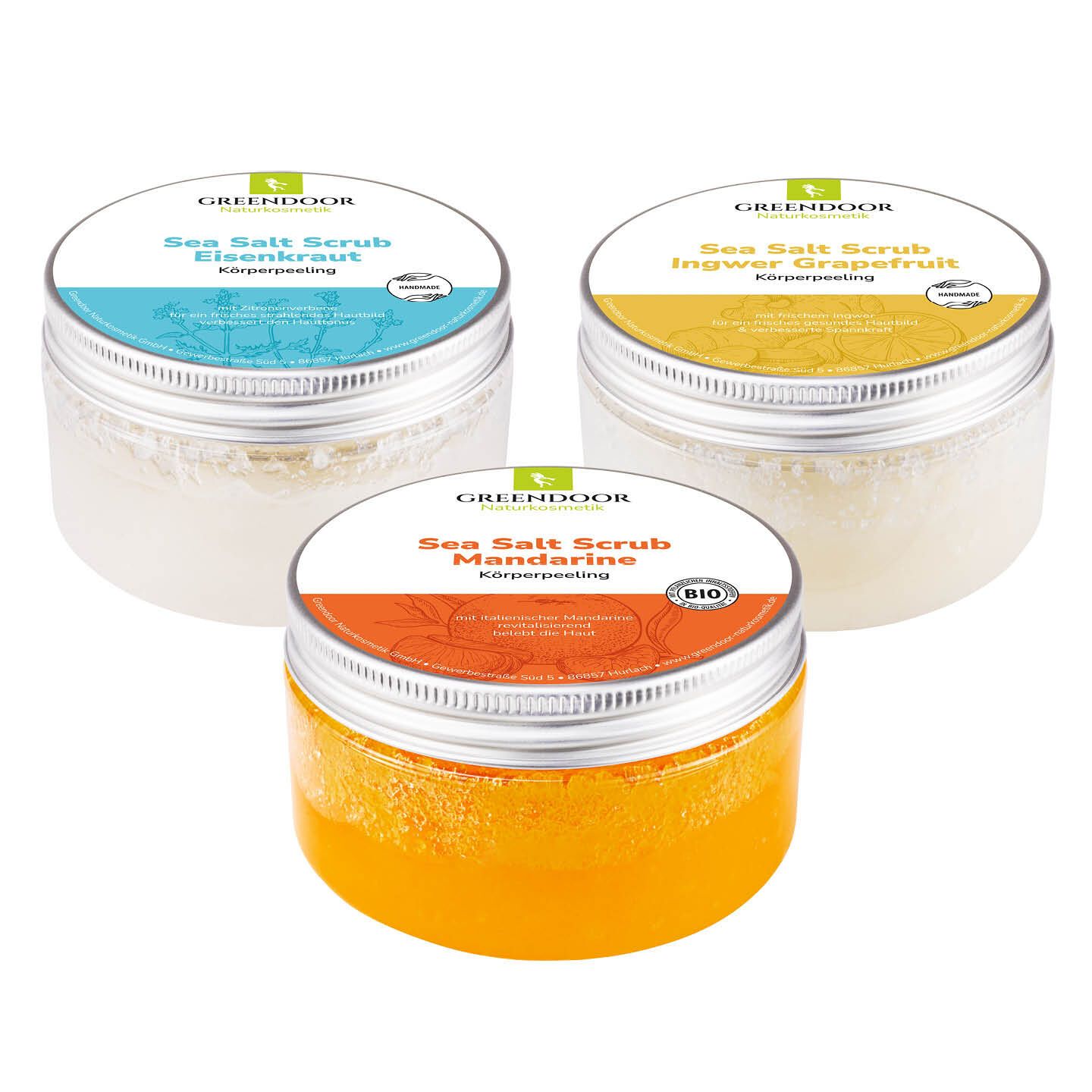 GREENDOOR Körperpeeling Sea Salt Scrub Set FRESH