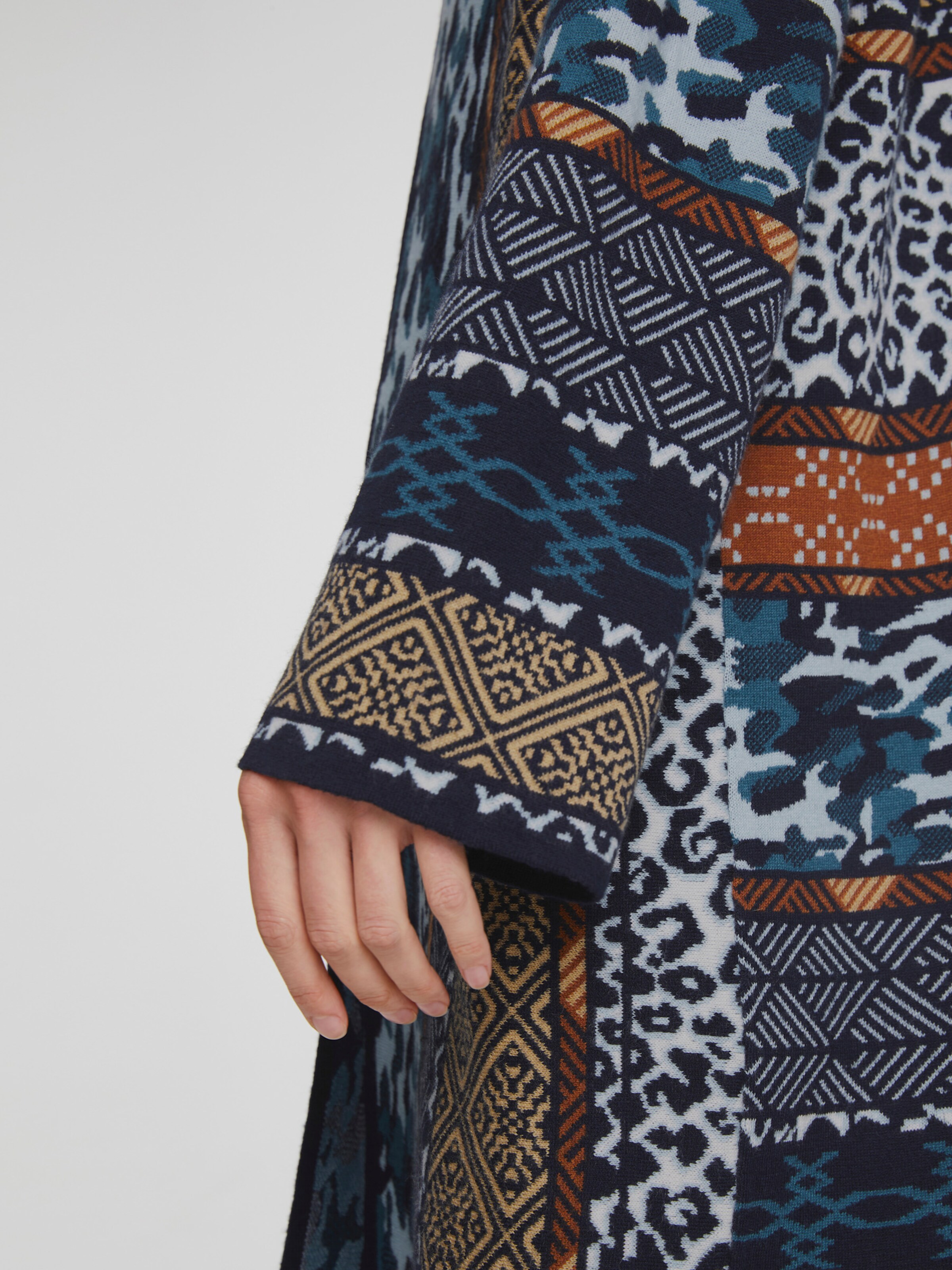 Long-Strickjacke