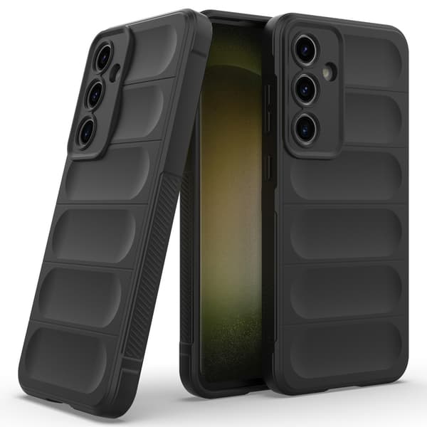 Til Samsung Galaxy S24 FE myk TPU støtsikker telefonveske - svart