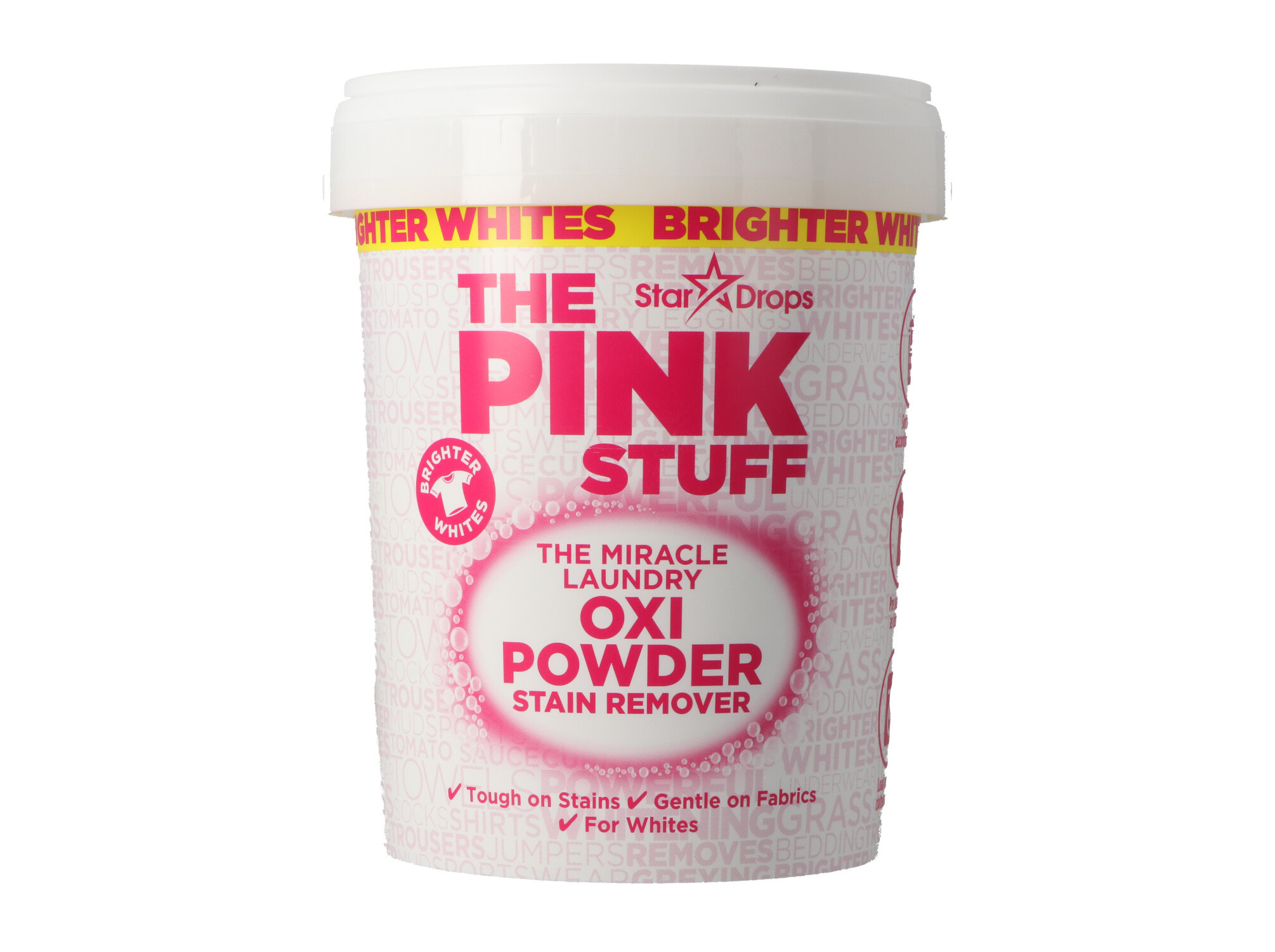 TIRA NÓDOAS PINK STUFF PÓ ROUPA BRANCA 1KG