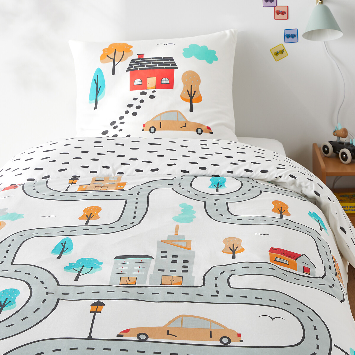 SO'HOME<br>Conjunto de cama de algodão, fronha quadrada., Circuito
