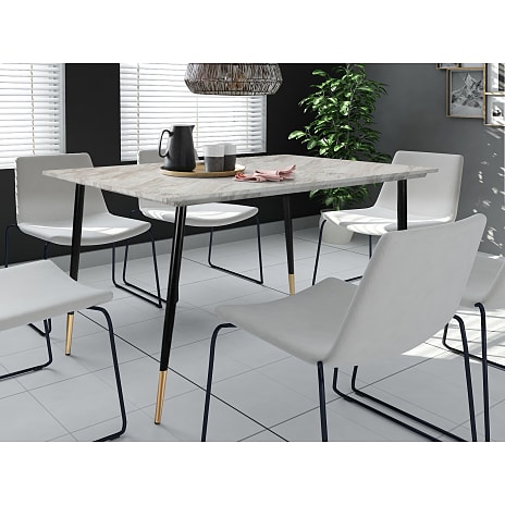 Monza spisebord - marmorlook