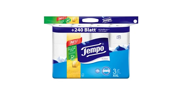Tempo Classic Toilettenpapier 3-lagig 24 Rollen