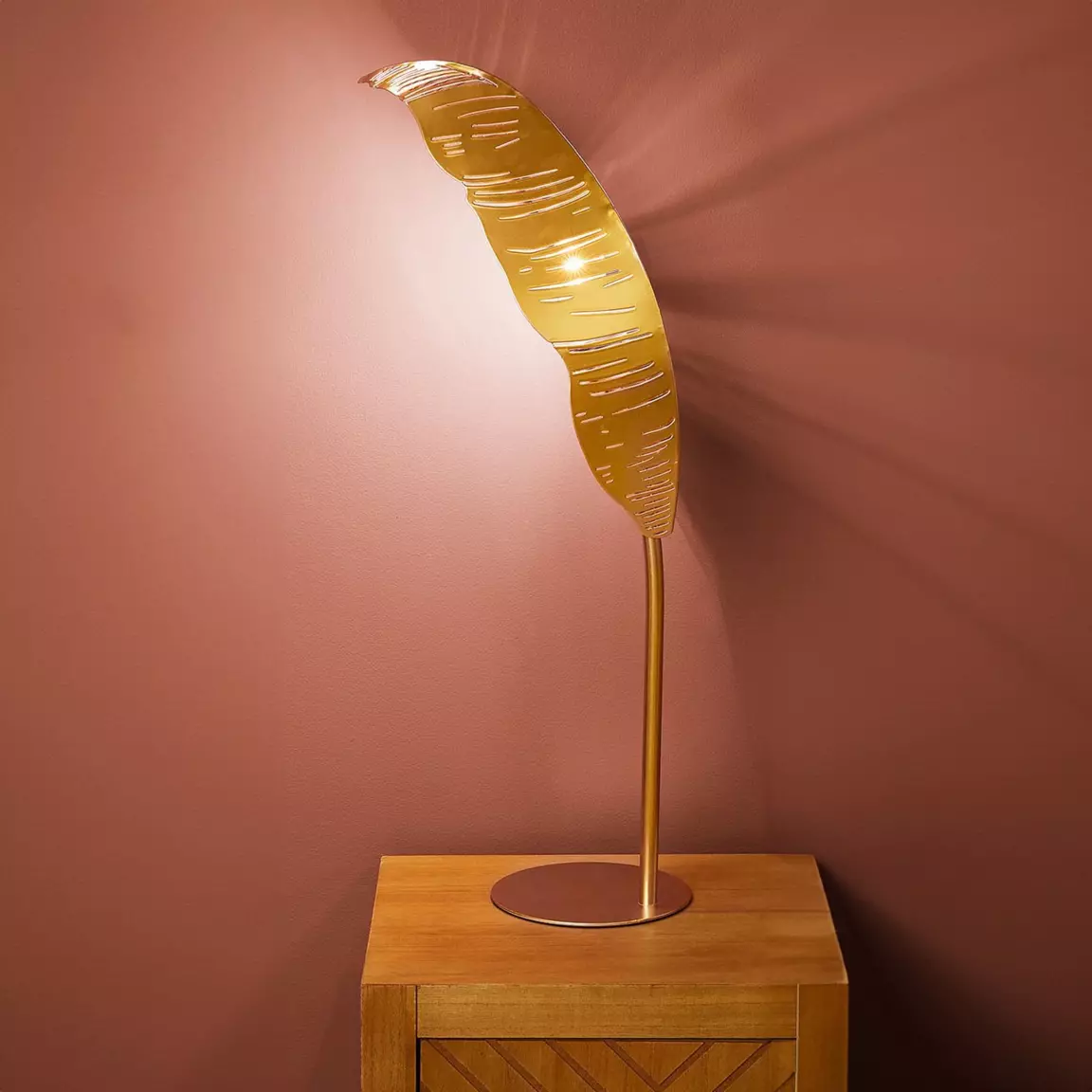 Lampe à poser métal (H64 cm) Single Phoenix Dorée