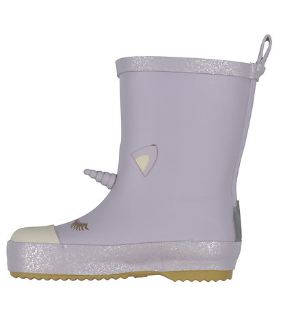 Mikk-Line Gummistiefel - 3D Unicorn - Lavender Aura