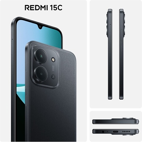 Smartphone Xiaomi Redmi 15C 4/256 Noir