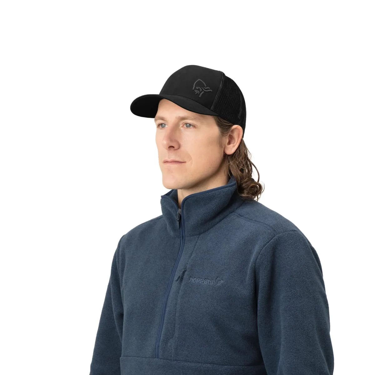Norrøna /29 Trucker Mesh Snap Back Cap Caviar