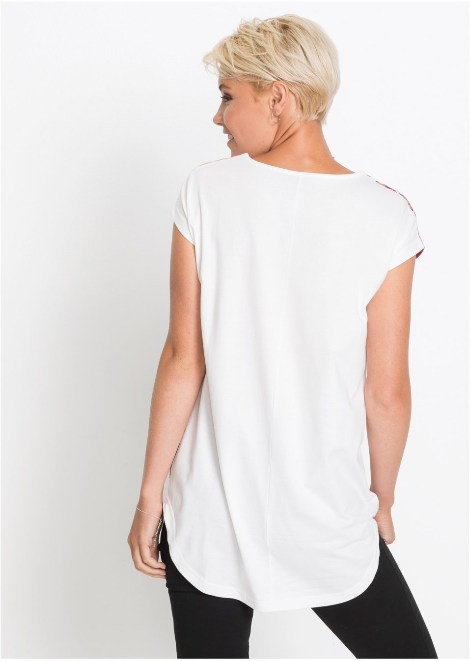 T-shirt à imprimé paisley