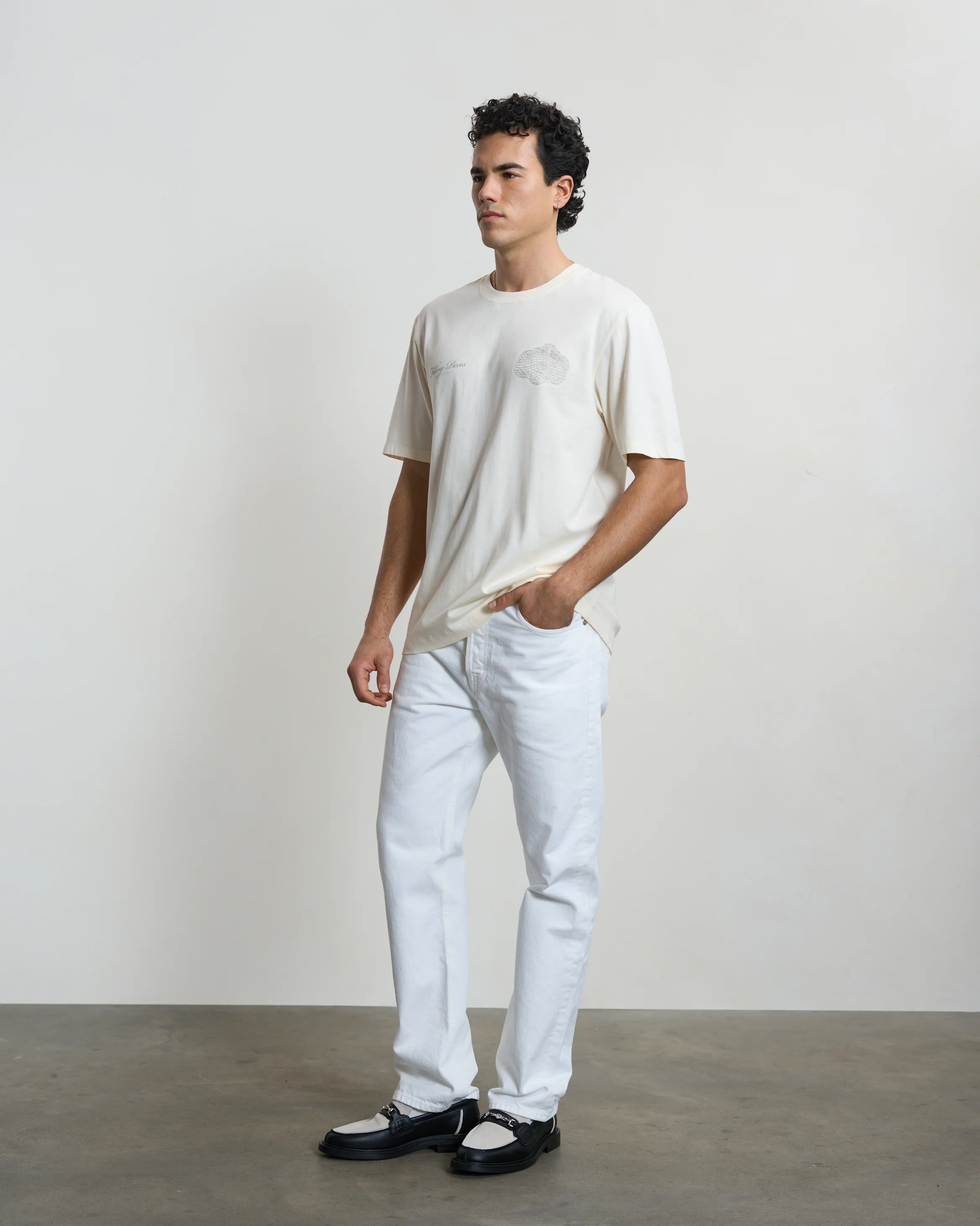T-shirt Citrus Antique White