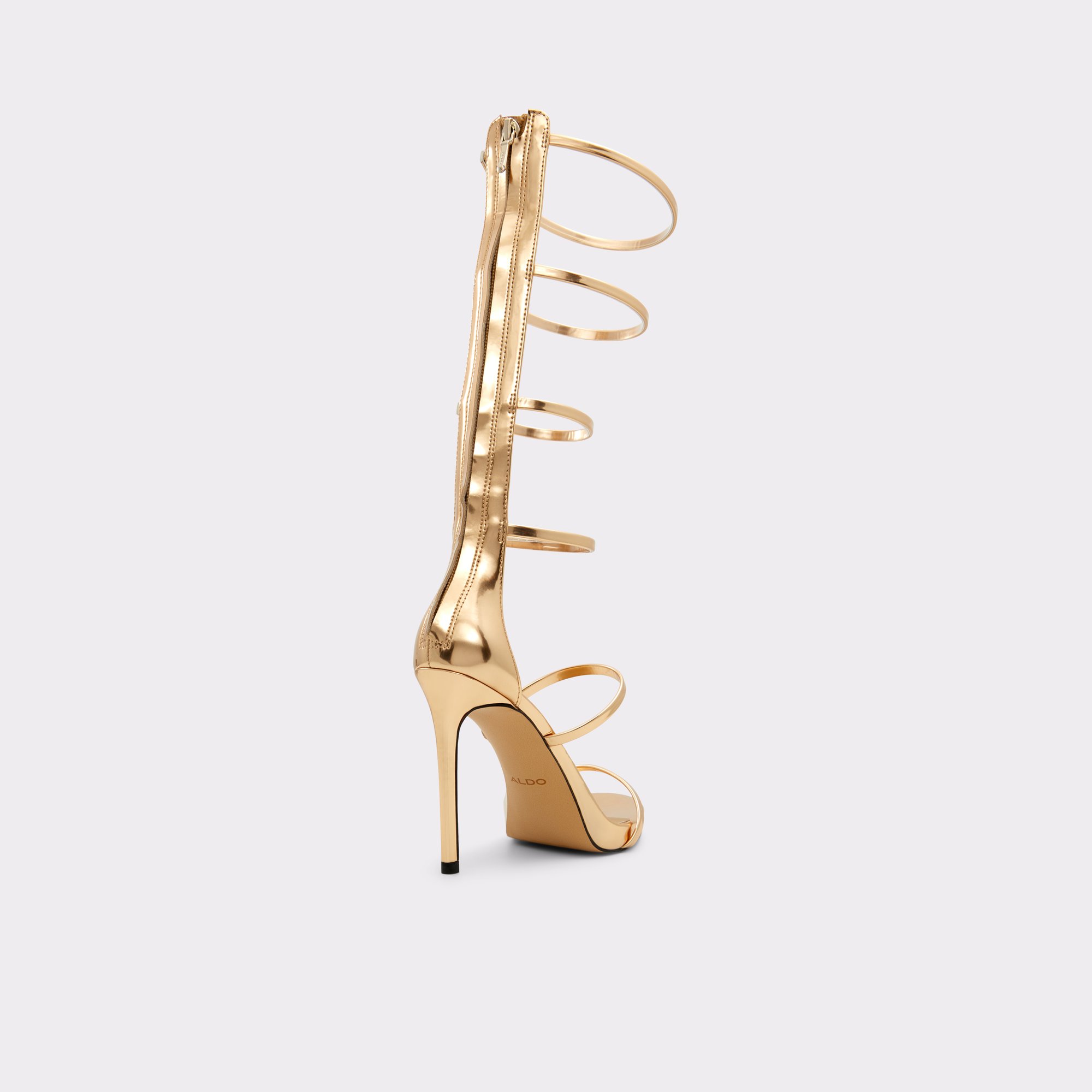 Amylynn Gold Women Strappy Sandals