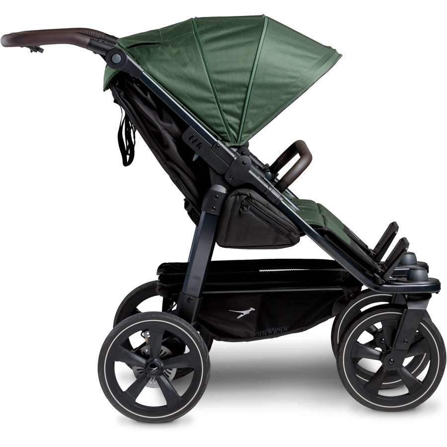 tfk Zwillingskinderwagen Duo 2 mit Luftkammer-Set Olive